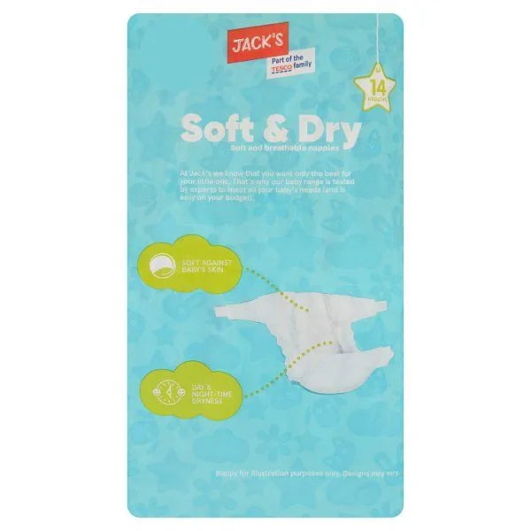Jack's Soft & Dry Size 4 Nappies