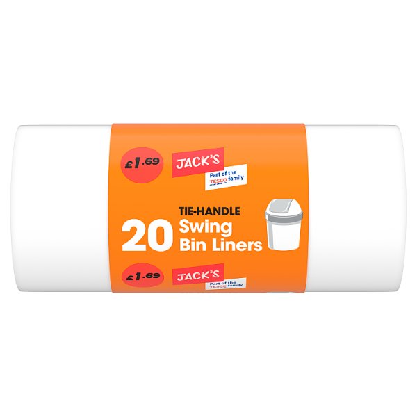 Jack’s 20 Tie Handle Swing Bin Liners
