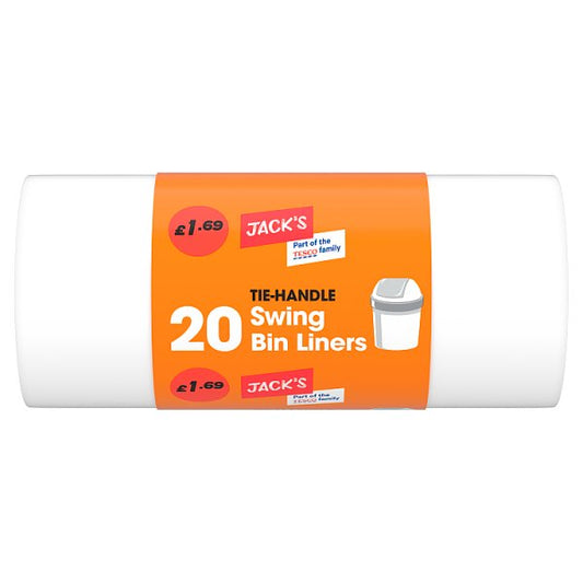 Jack’s 20 Tie Handle Swing Bin Liners