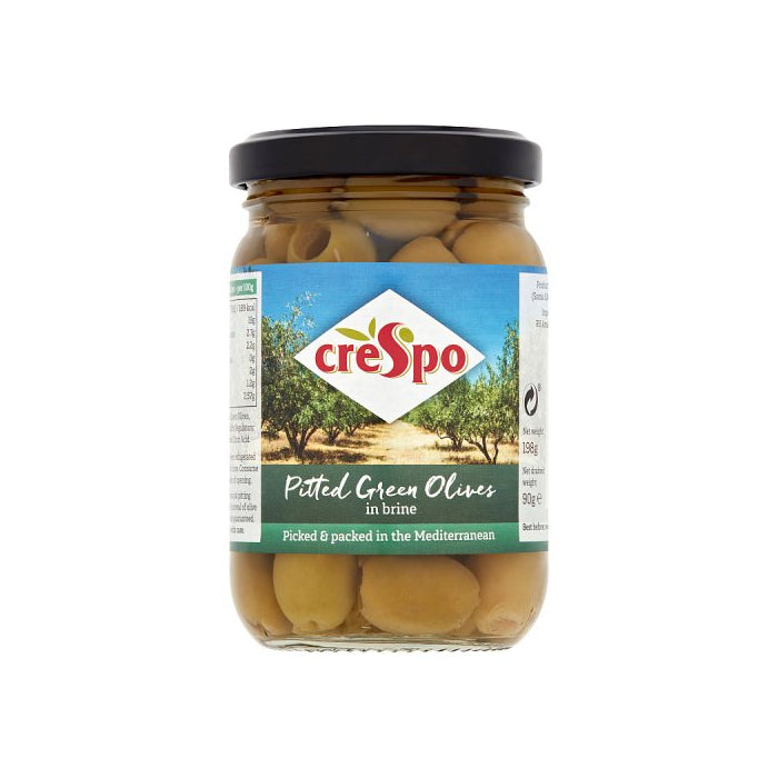 Crespo Pitted Green Olives 354g