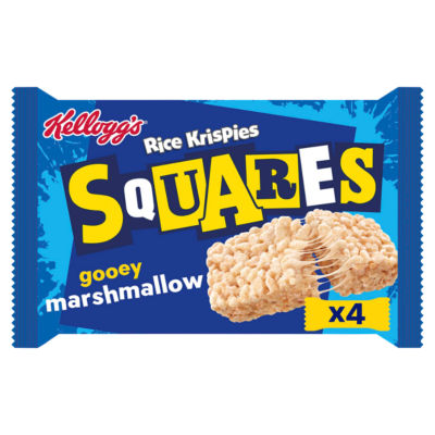 Kellogg's Rice Krispies Squares Gooey Marshmallows 4 Pack