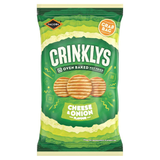 Jacob's Baked Crinklys Cheese & Onion 45g