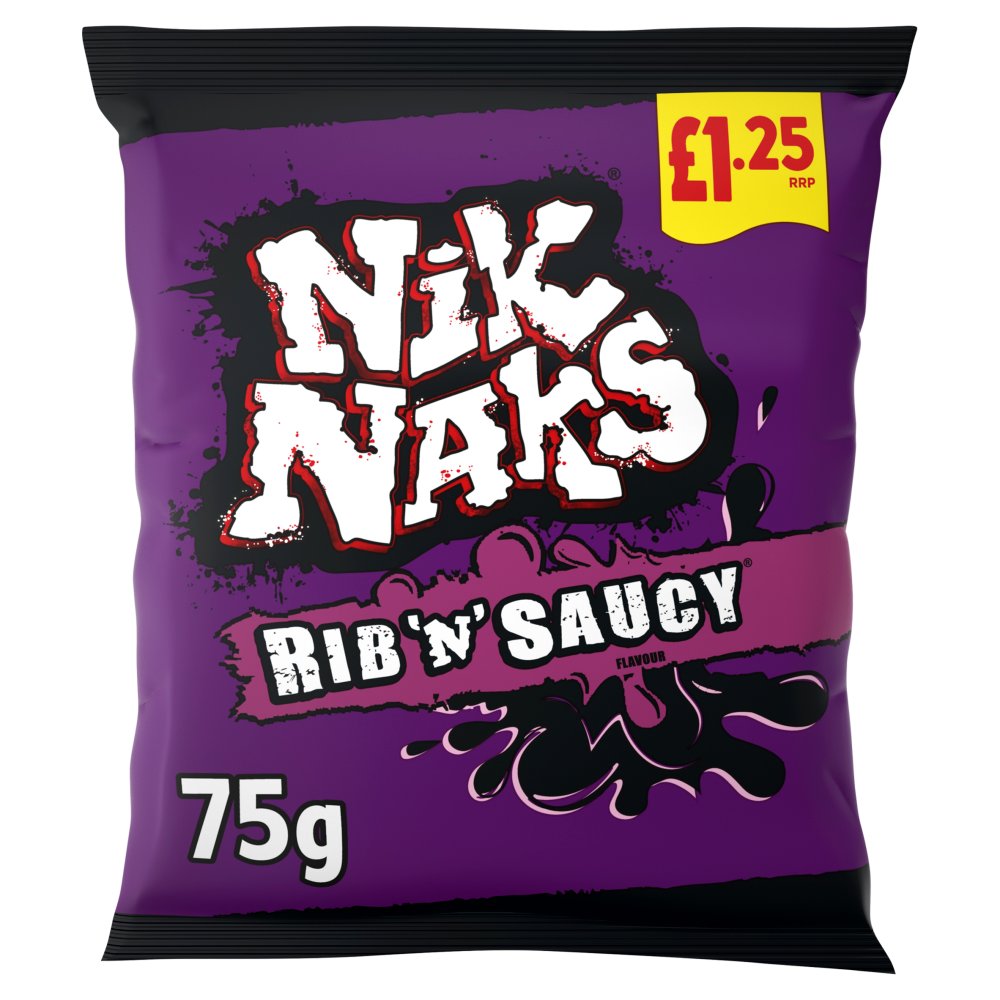 Nik Naks Rib & Saucy 75g