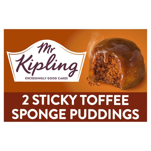 Mr Kipling 2 Sticky Toffee Sponge Puddings