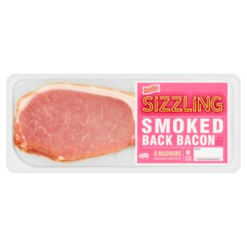 Direct brand 8 Smoked Back Bacon Rashers 250g