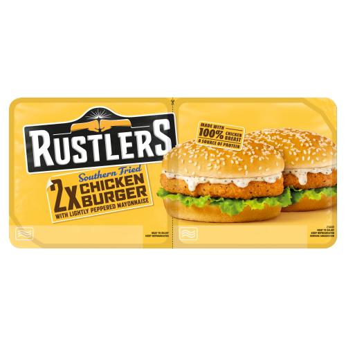 Rustler's 2 Chicken Burgers 272g