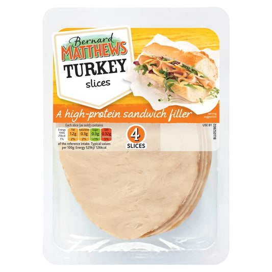 Bernard Matthew's 4 Turkey Slices 80g