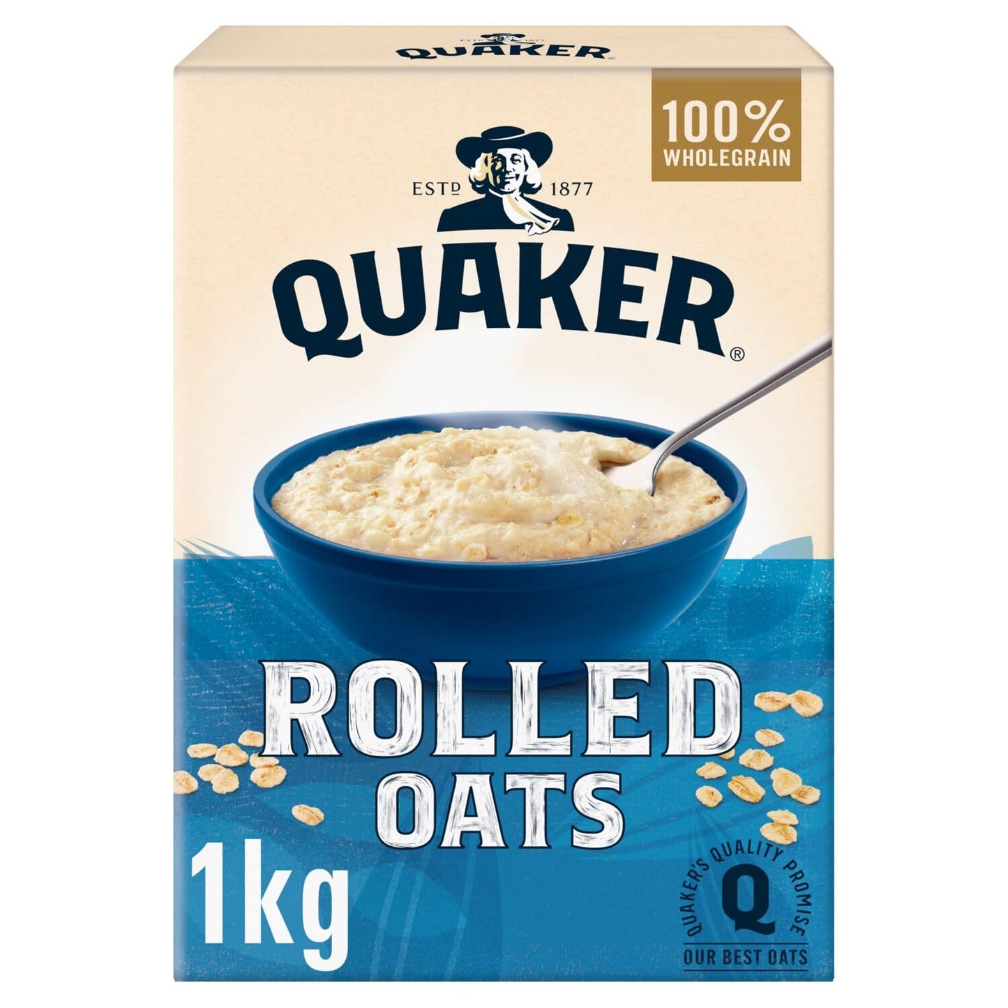 Quaker Rolled Oats Wholegrain 1kg