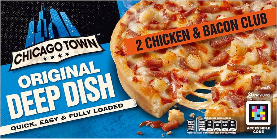 Chicago Town 2 Chicken & Bacon Club Pizza 312g