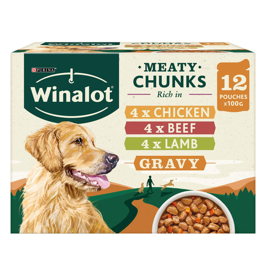 Winalot Meaty Chunks in Gravy 12x100g