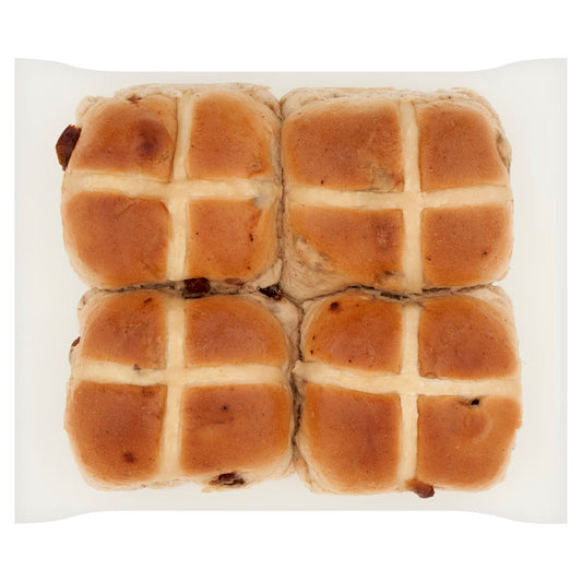 Bakery select Hot Cross Buns 4 Pack