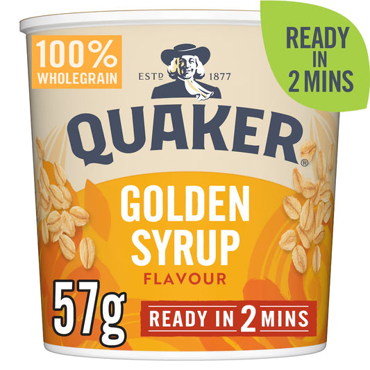 Quaker Oat Golden Syrup Porridge Pot 57g