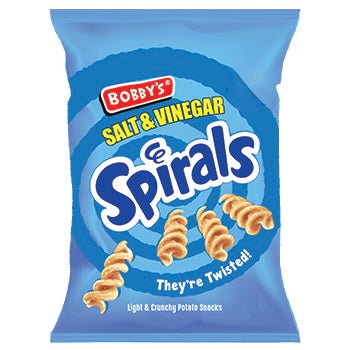 Bobby's Spirals Salt & Vinegar 28g