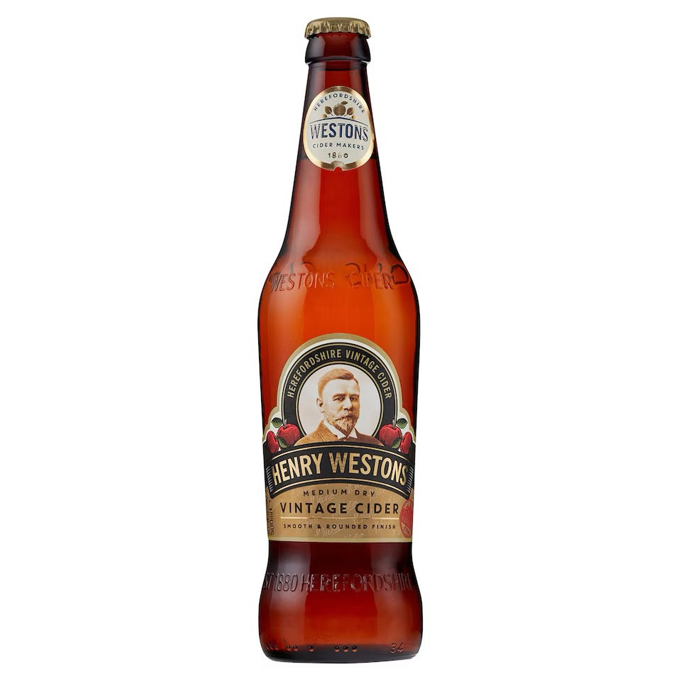 Henry Westons Vintage Cider Bottle 500ml (ALCOHOL)