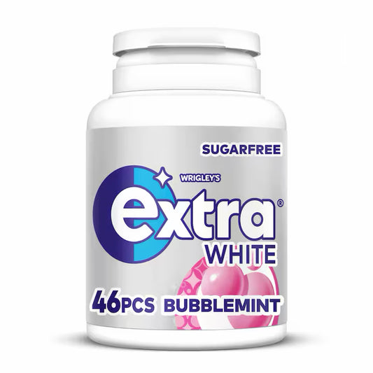 Wrigley’s Extra White Bubblemint Sugarfree Tub 64g