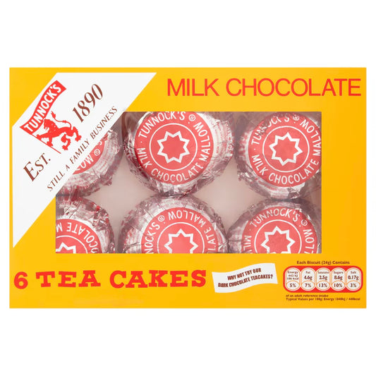 Tunnock's Milk Chocolate Tea Cakes 6 Pack