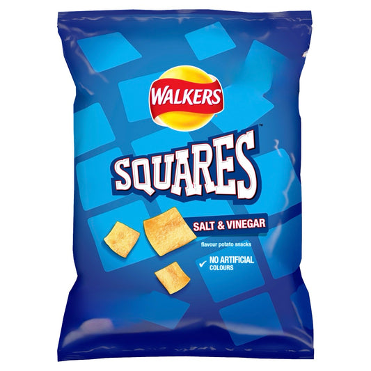 Walkers Squares Salt & Vinegar 72g