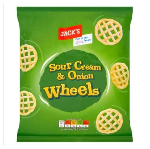 Jack's Sour Cream & Onion Wheels 70g