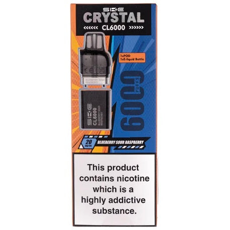 SKE Crystal CL6000 Blueberry Sour Raspberry Pods