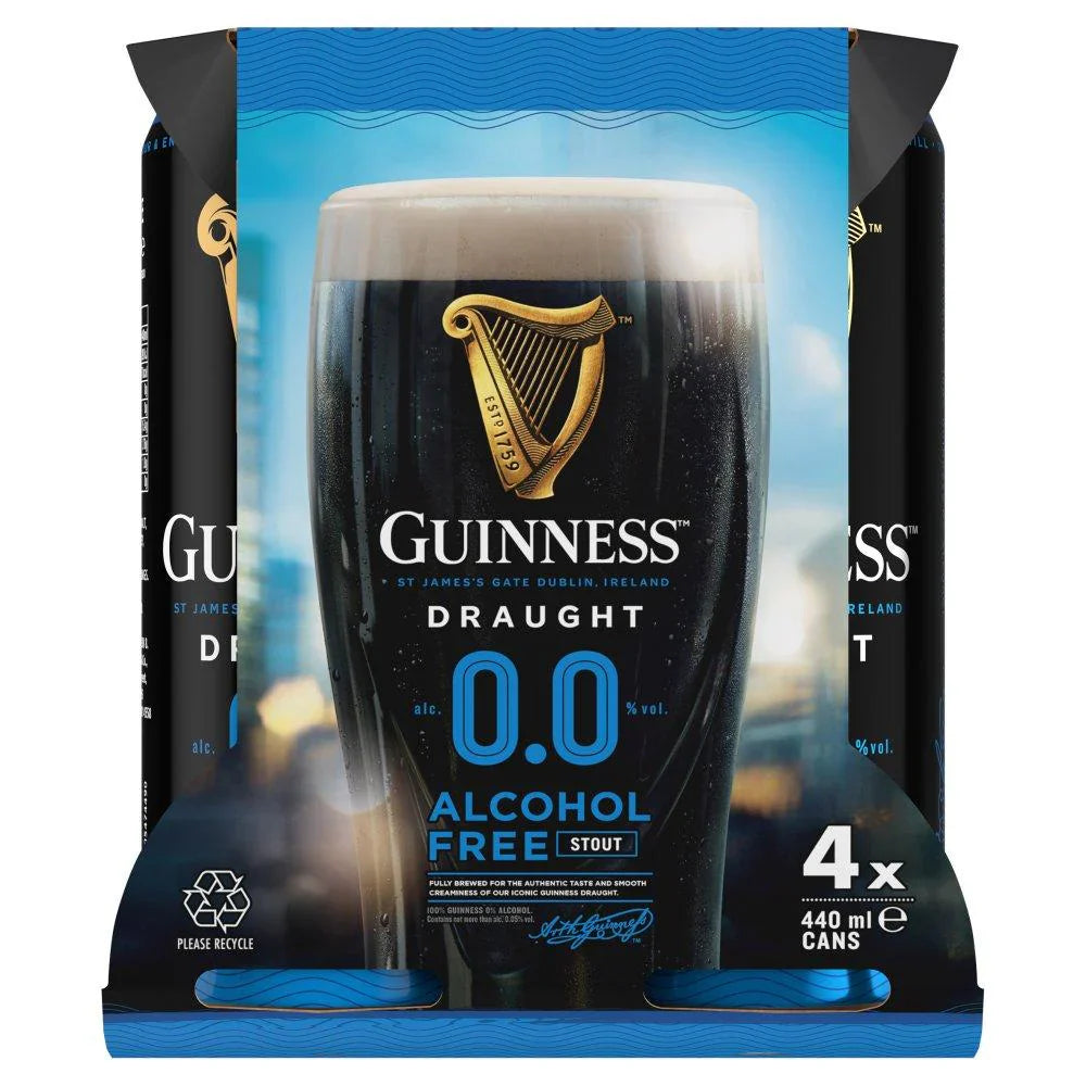 Guinness Draught Alcohol Free 4x440ml