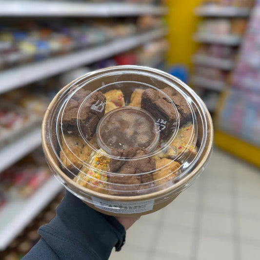 Death By Fudge Cookie Dipping Bowl with Hot Chocolate Sauce
