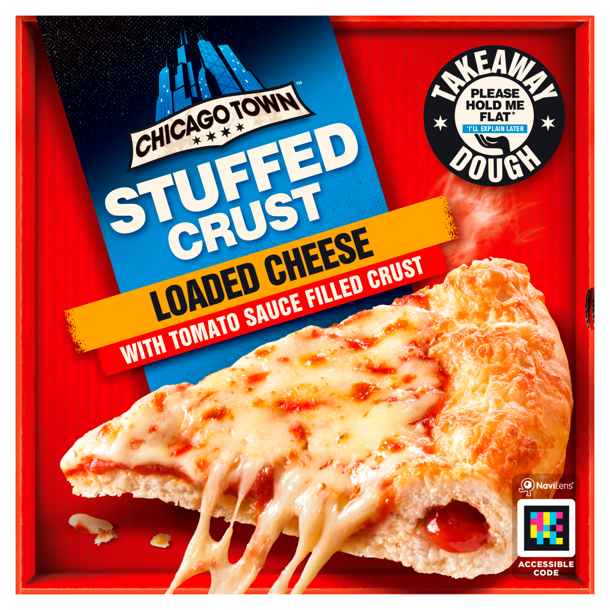 Chicago Town Stuffed Crust Loaded Cheese Pizza 490g (FROZEN)