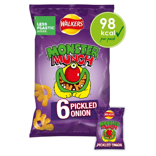 Walker Monster Munch Pickled Onion 6x20g