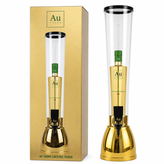 AU Vodka Green Watermelon Cocktail Tower 70cl
