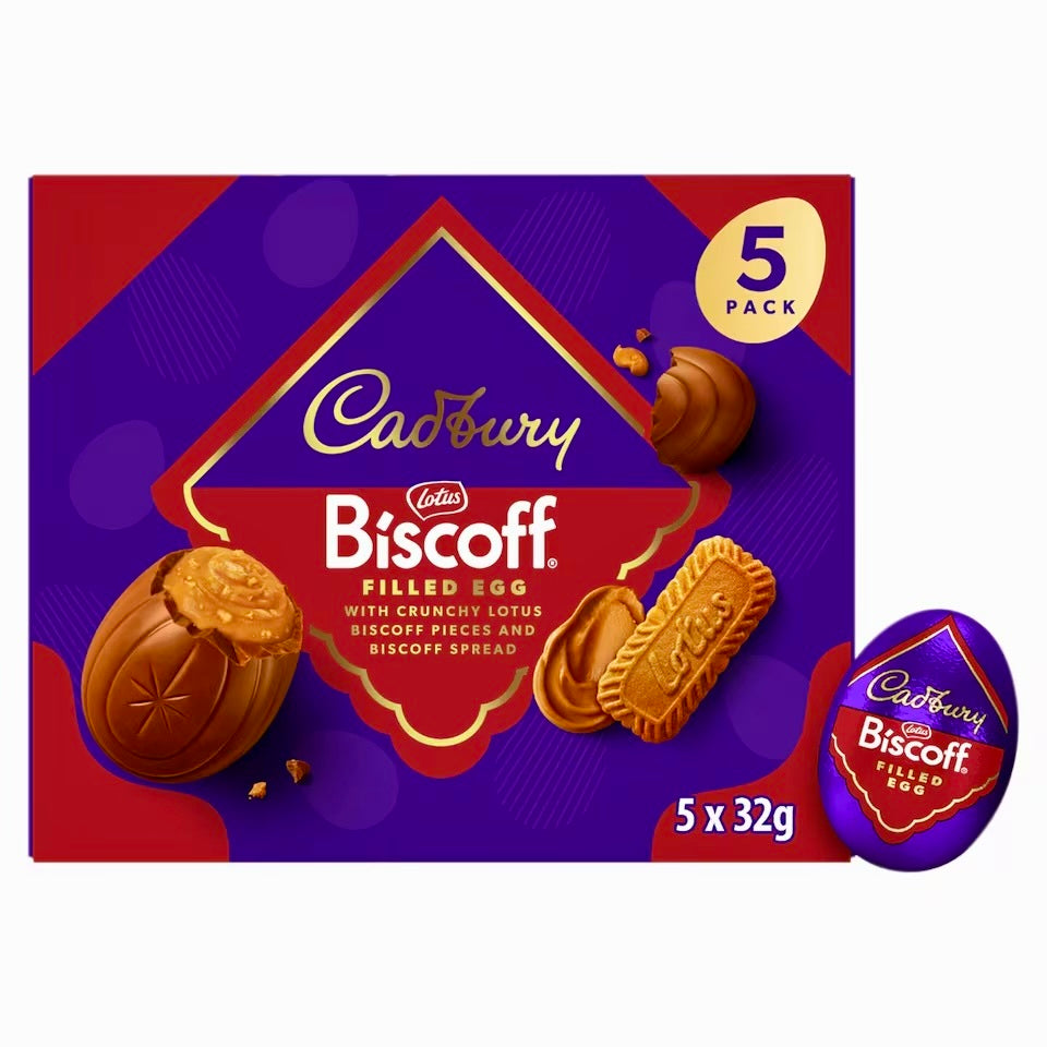 Cadbury Biscoff Filled Egg 5x32g
