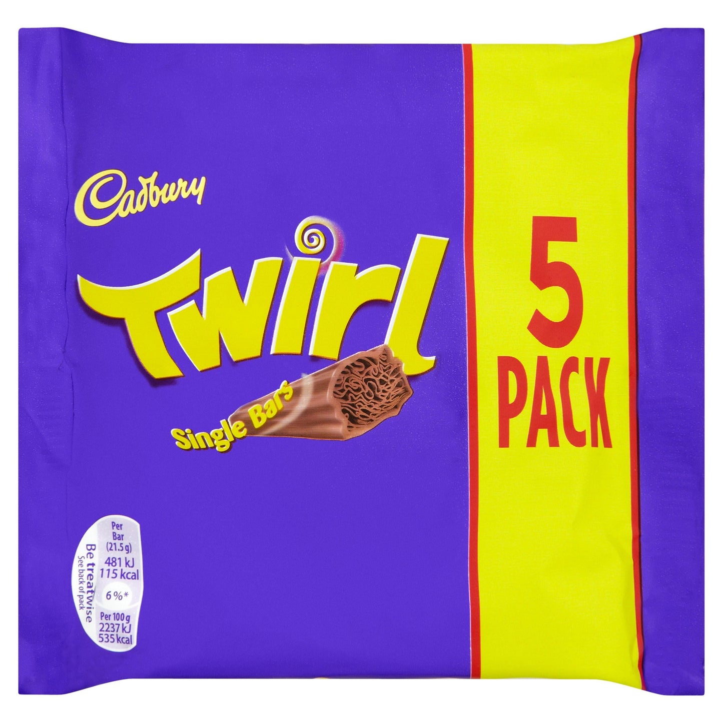 Cadbury Twirl 5 Pack (CONFECTIONERY)