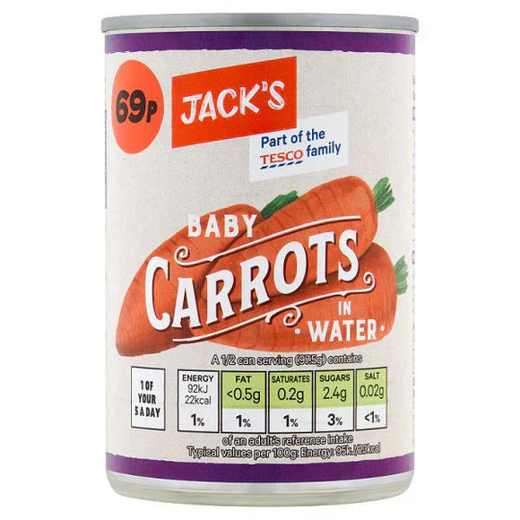 Jack's Baby Carrots 300g
