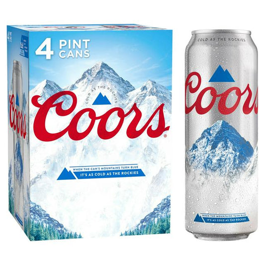 Coors Lager 4x568ml