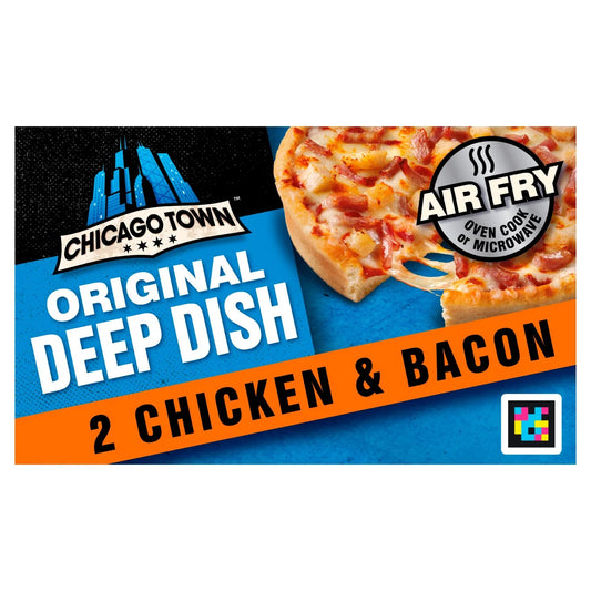 Chicago Town 2 Chicken & Bacon Club Pizza 312g