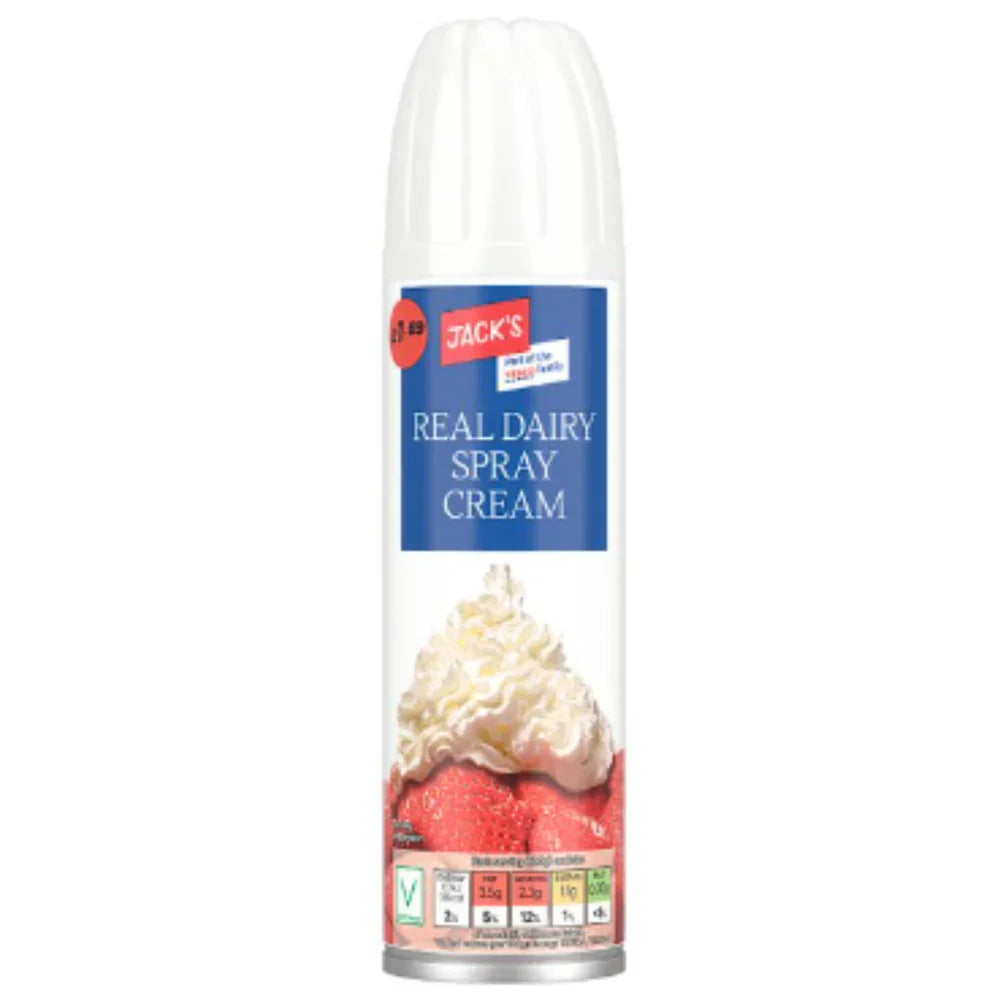 Jack's Real Dairy Spray Cream 243ml