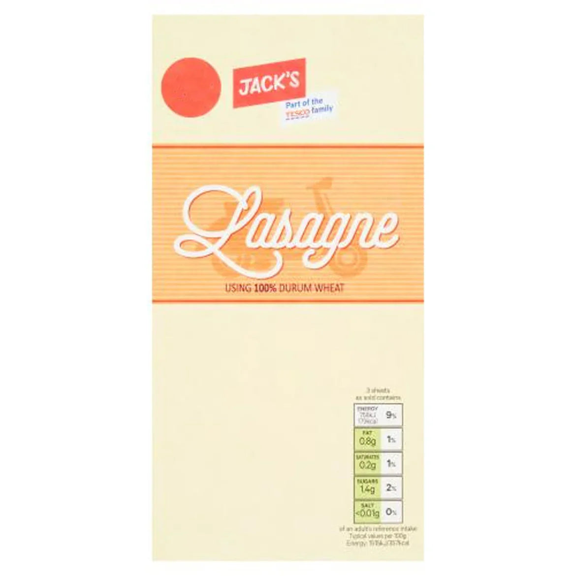 Jack's Lasagne Pasta Sheets 250g