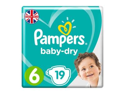 Pampers Baby-Dry Size 6 Nappies