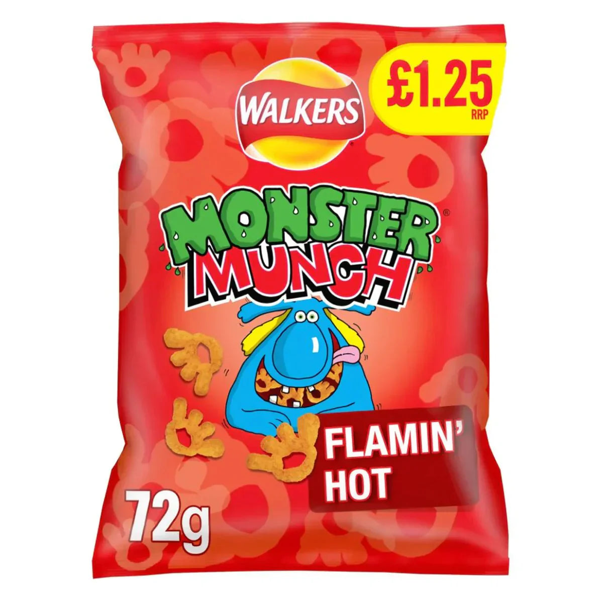 Walkers Monster Munch Flamin Hot 72g