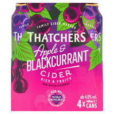 Thatcher's Apple & Blackcurrant Cider 4x440ml