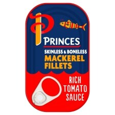 Princes Mackerel Filletts in Tomato Sauce 125g