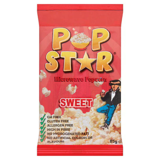 Pop Star Microwave Sweet Popcorn 85g