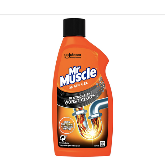 Mr Muscle Drain Gel Destroys the Worst Clogs 500ml