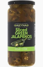 Aleyna Sliced Green Jalapenos 480g