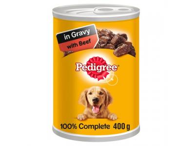 Pedigree Chunks in Gravy with Beef 400g