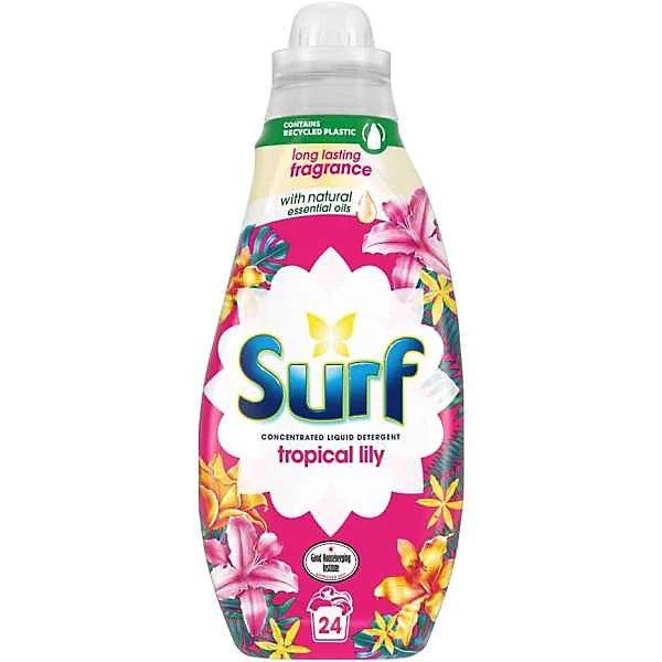 Surf Tropical Lilly Liquid Detergent 648ml