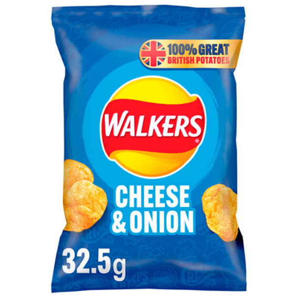 Walkers Cheese & Onion 32.5g (CRISPS)